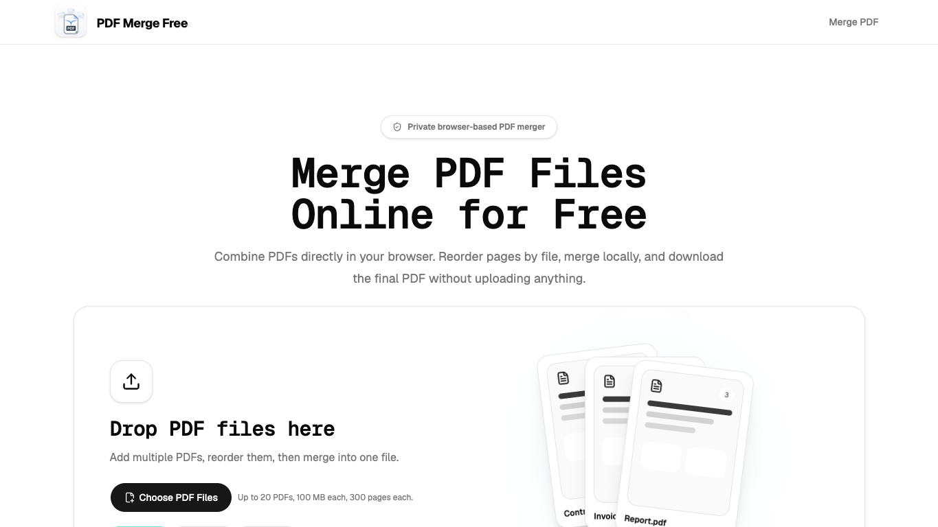 PDF Merge Free screenshot